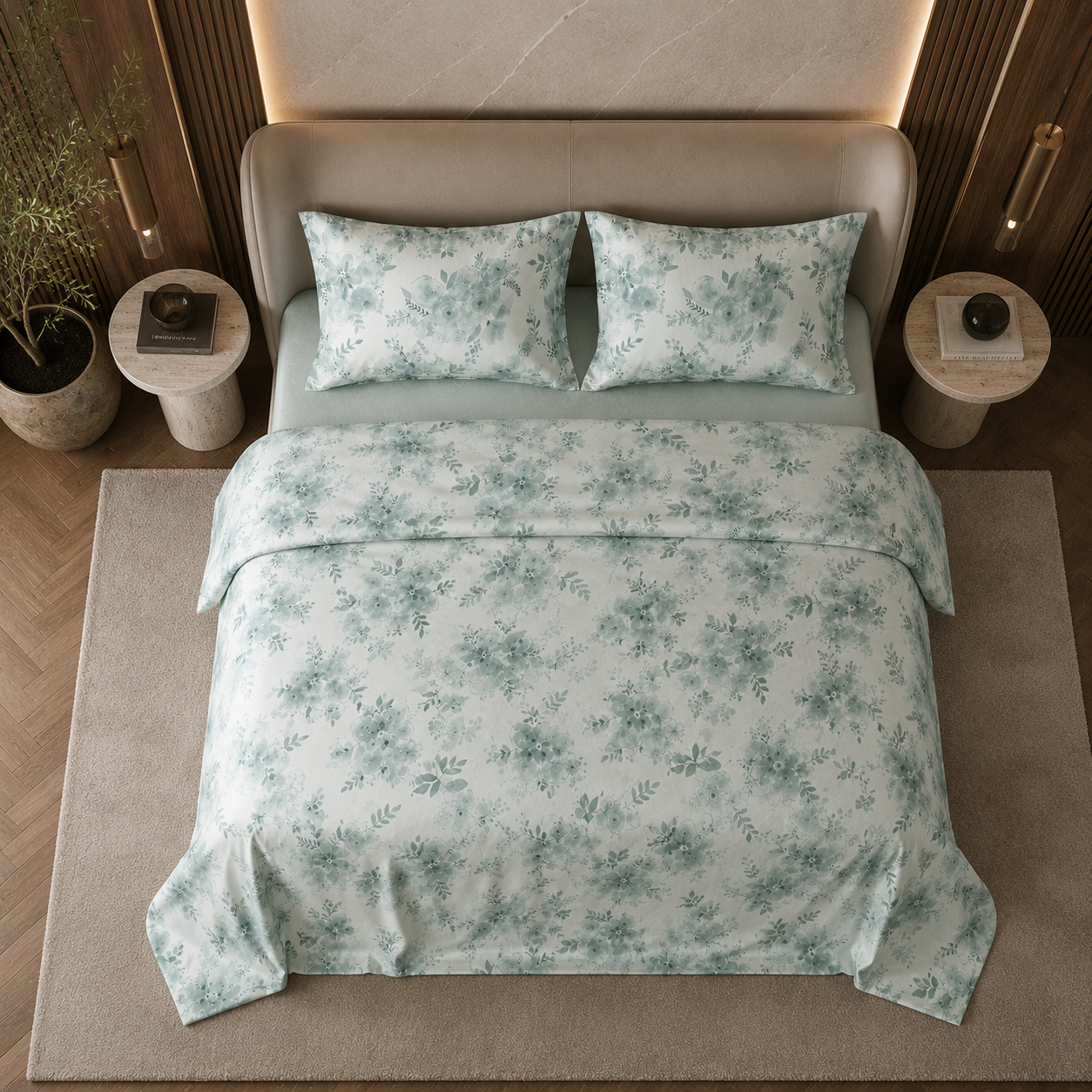 100% Mulberry Silk - Serenity Bloom Bedding Set