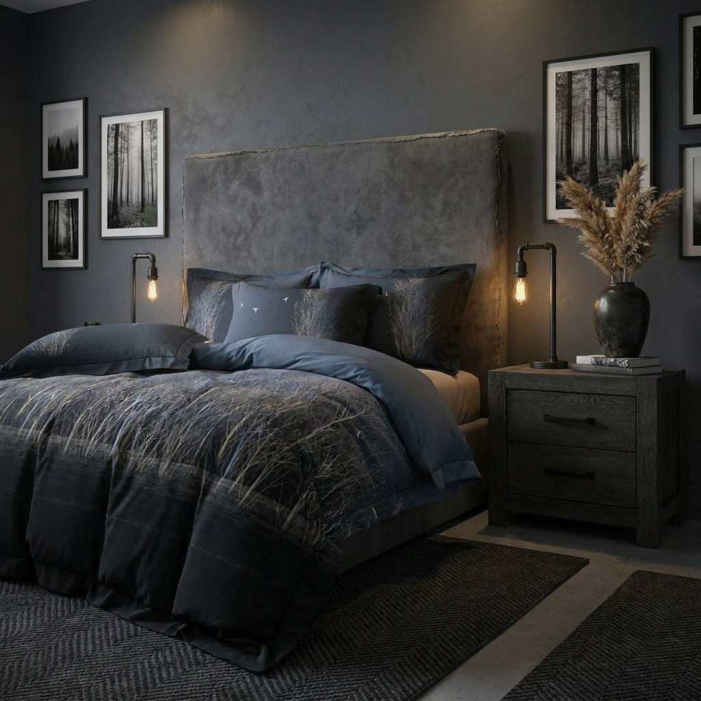 Artisan Design - Dark Forest Nordic Wilderness Egyptian Cotton Bedding Set