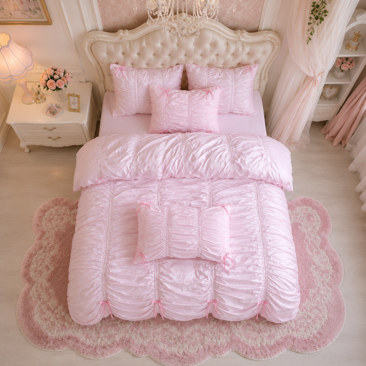 The Enchanted Princess Chamber - Pink Bedding Set