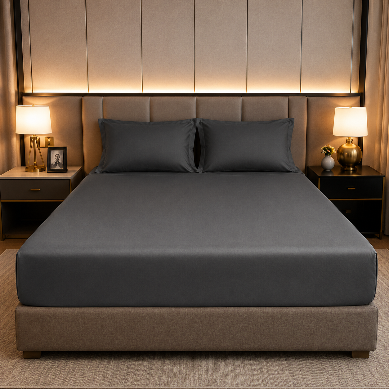 100% Egyptian Cotton Fitted Sheet - Cotton, Soft & Silky