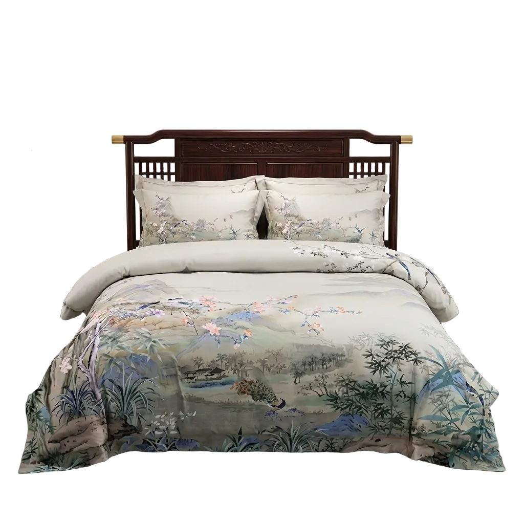 Artisan Design - Ink Wash Landscape Ming Egyptian Cotton Bedding Set
