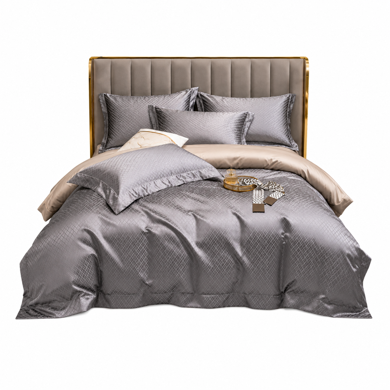 Prestige Platinum Hotel - Platinum Grey Egyptian Cotton Bedding Set