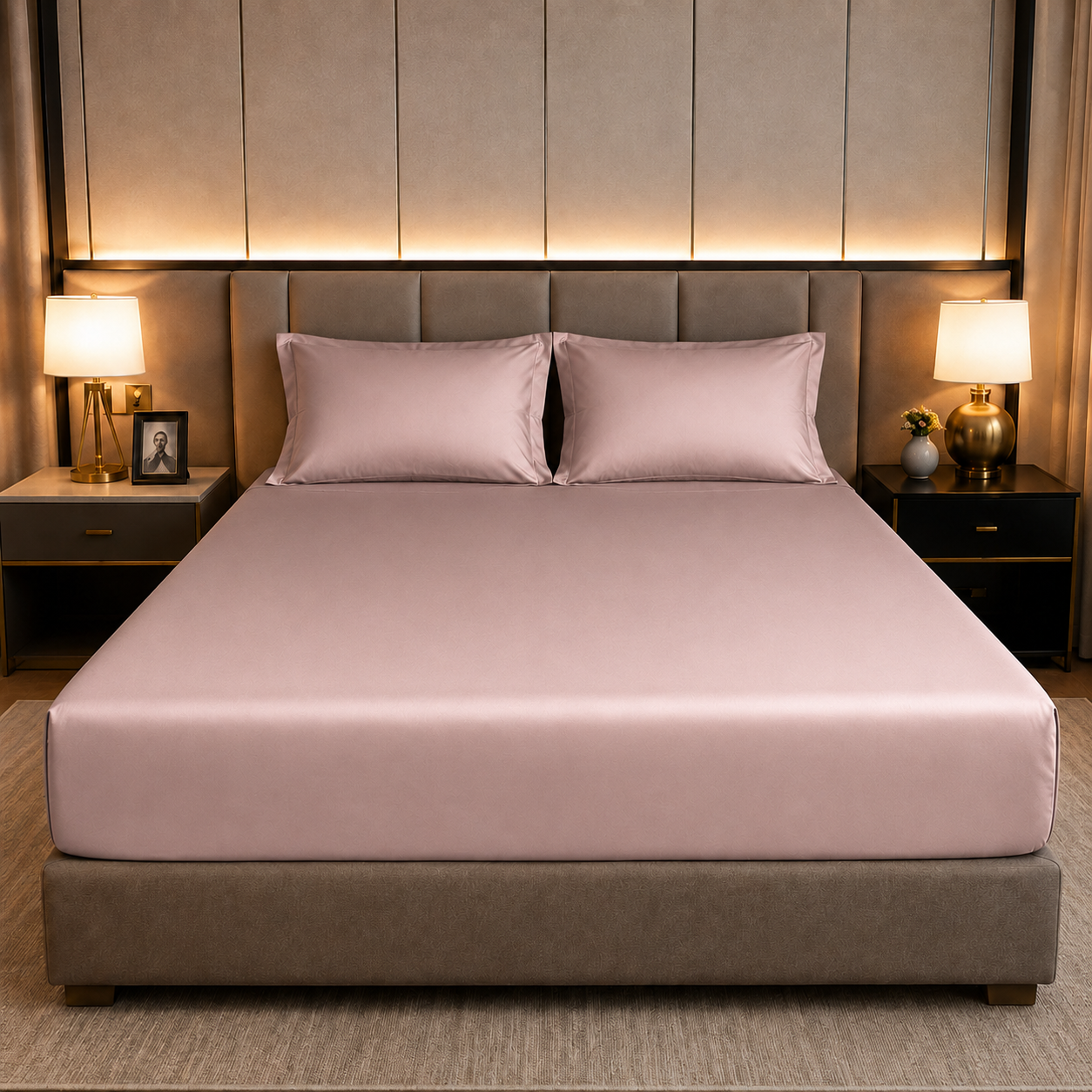 100% Egyptian Cotton Fitted Sheet - Cotton, Soft & Silky