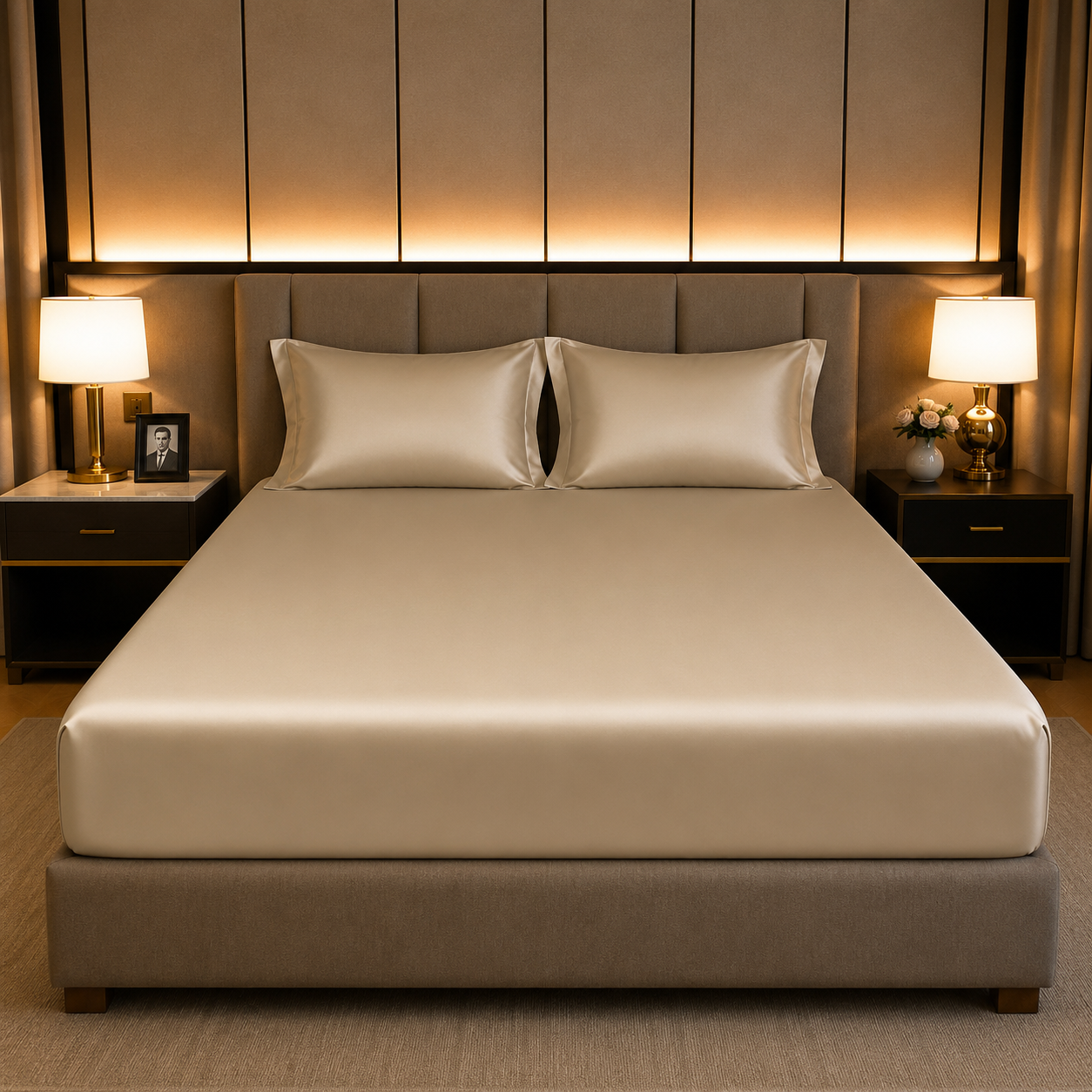 100% Egyptian Cotton Fitted Sheet - Cotton, Soft & Silky