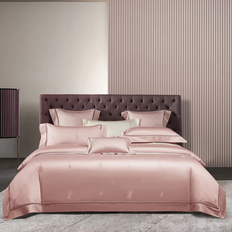 Vintage Jacquard Egyptian Cotton Bedding Set