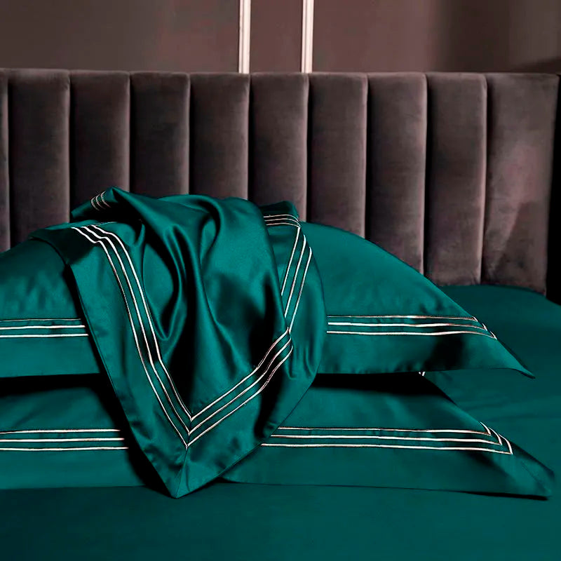 Embroidered Egyptian Cotton Bedding Set