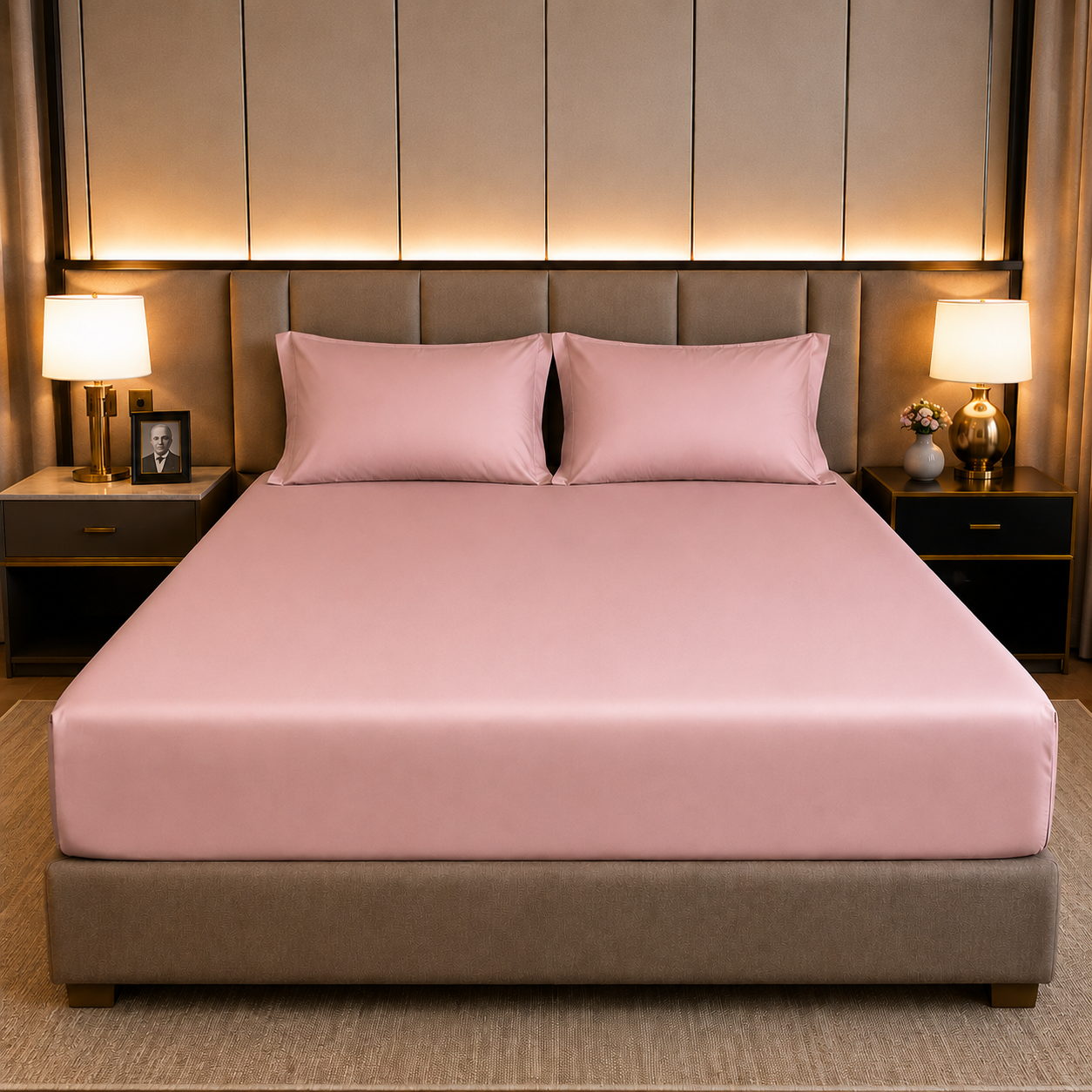 100% Egyptian Cotton Fitted Sheet - Cotton, Soft & Silky