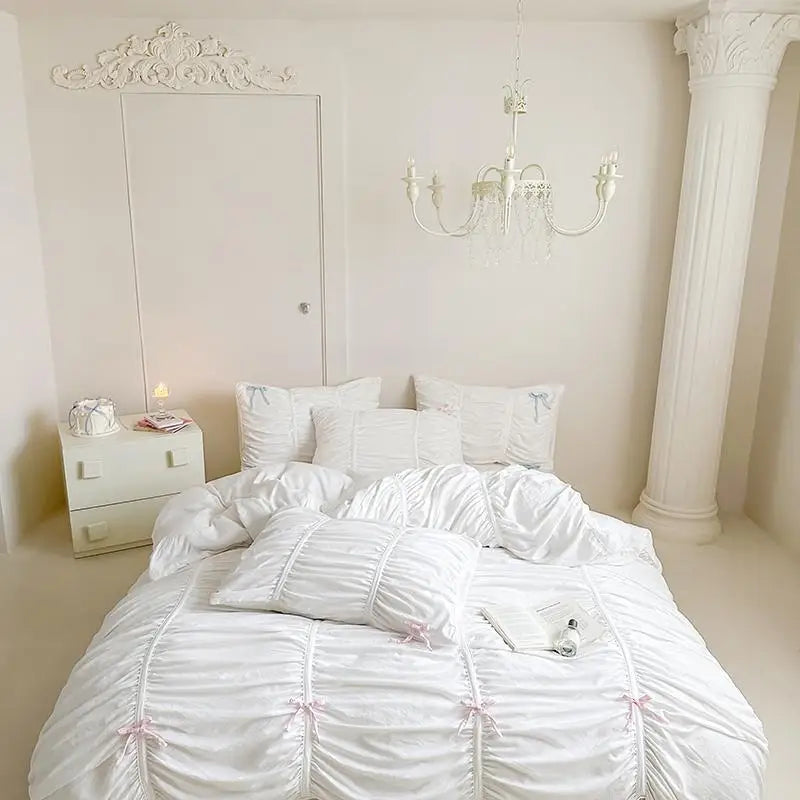 Ruffle Pleated Bedding Set