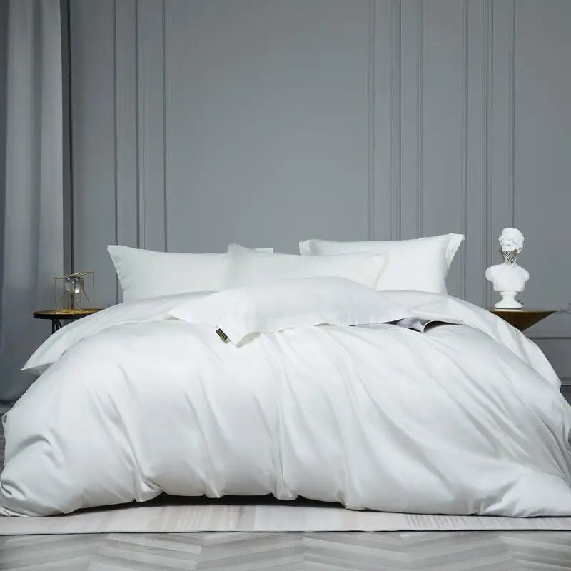 Silky Soft Egyptian Cotton Solid Color Bedding Set