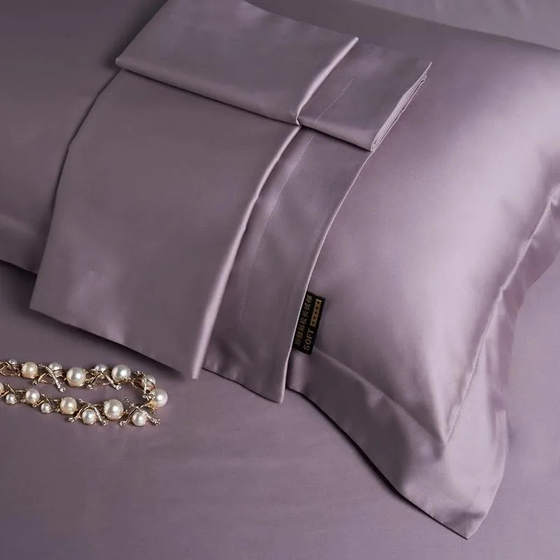 Silky Soft Egyptian Cotton Solid Color Bedding Set
