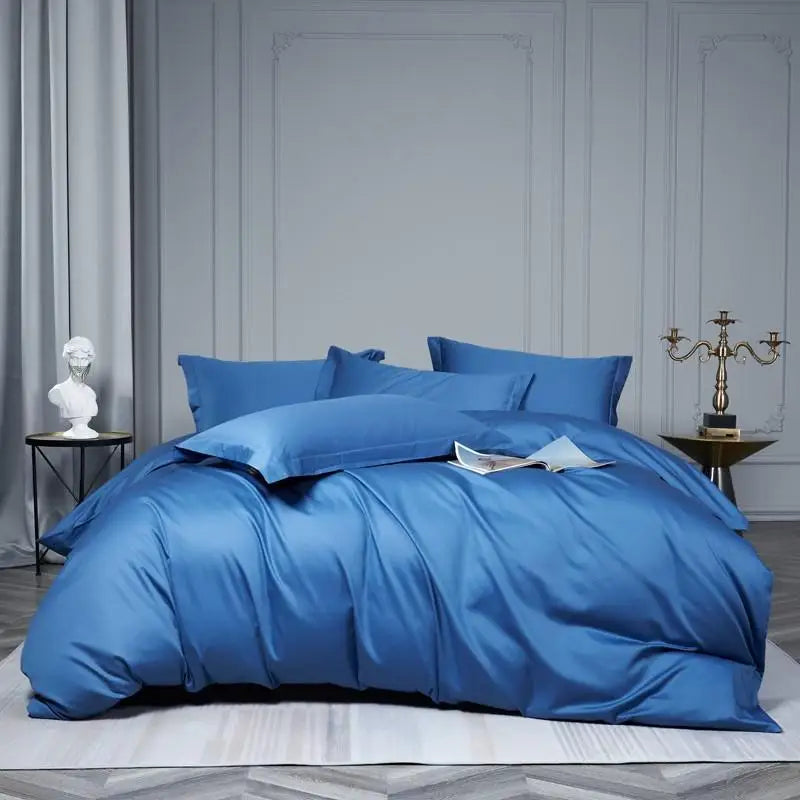 Premium Egyptian Cotton Soft & Silky Solid Color Bedding Set
