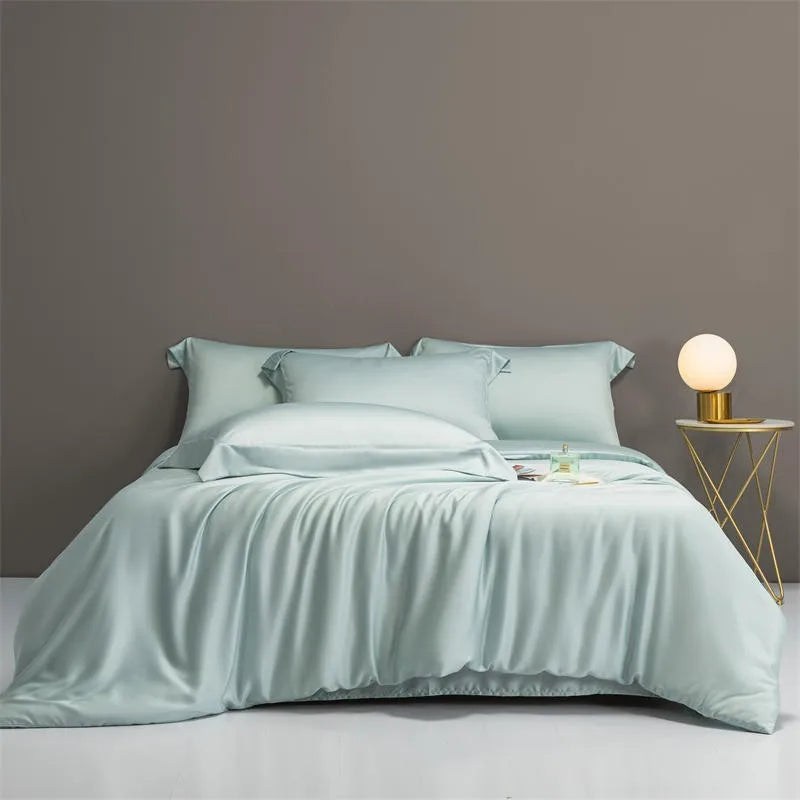Premium Eucalyptus Lyocell Solid Color Bedding Set - Silky Soft & Cooling