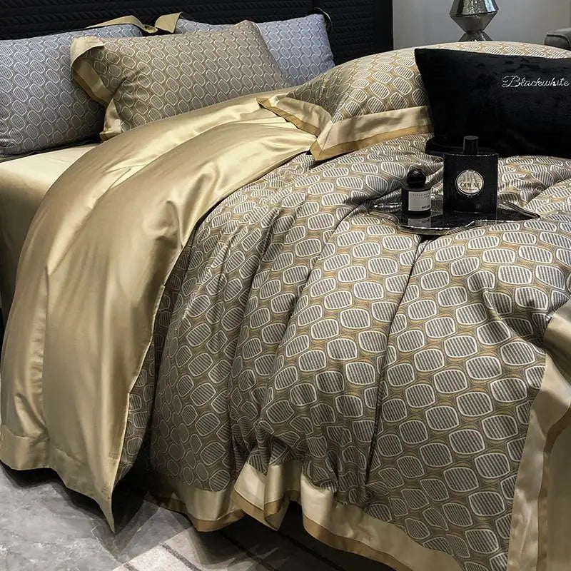Premium Floral Long Staple Cotton Bedding Set