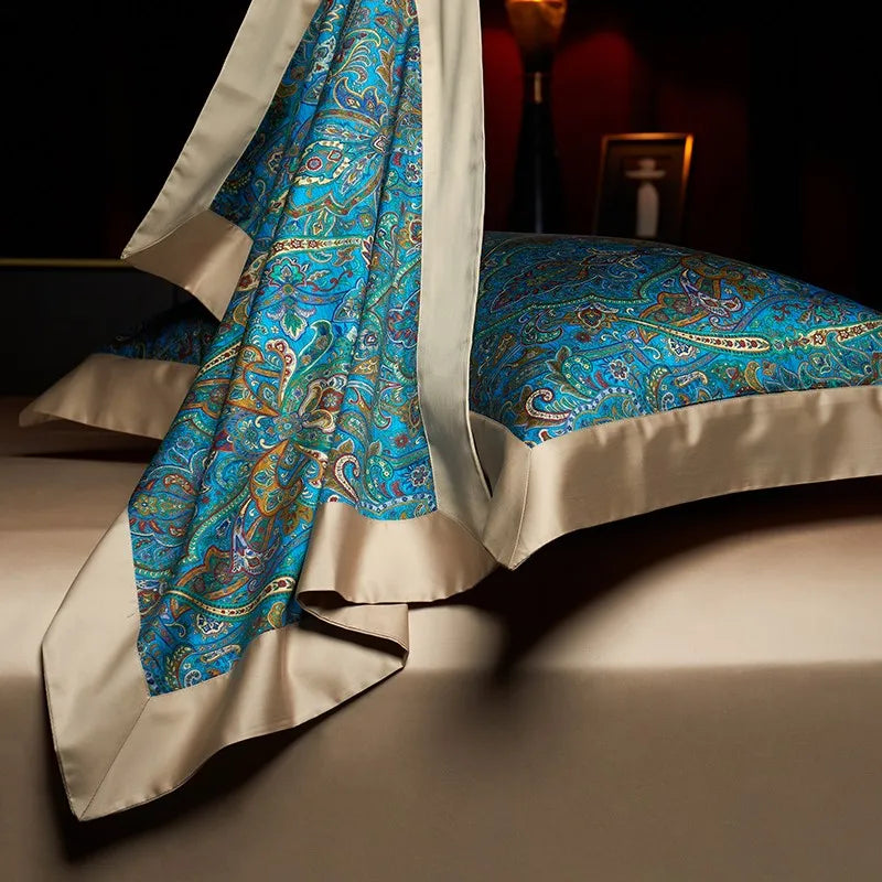 Oriental Vintage Exotic Bohemian Bedding Set - Soft 100% Egyptian Cotton