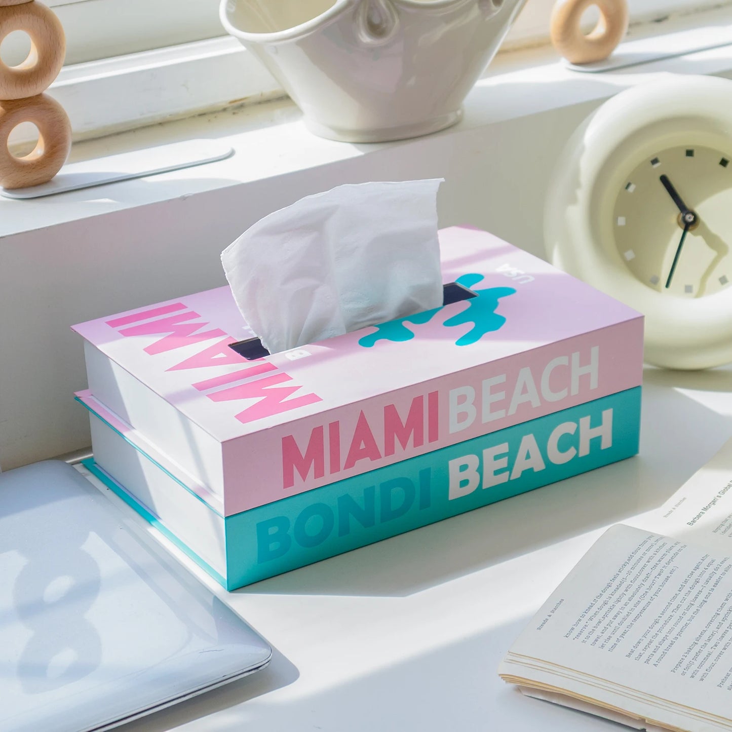 Luxury Book Style Tissue Box Napkin Holder Case Paper Box Container Fashion Hotel Storage Box Home Table Decoration Ornaments