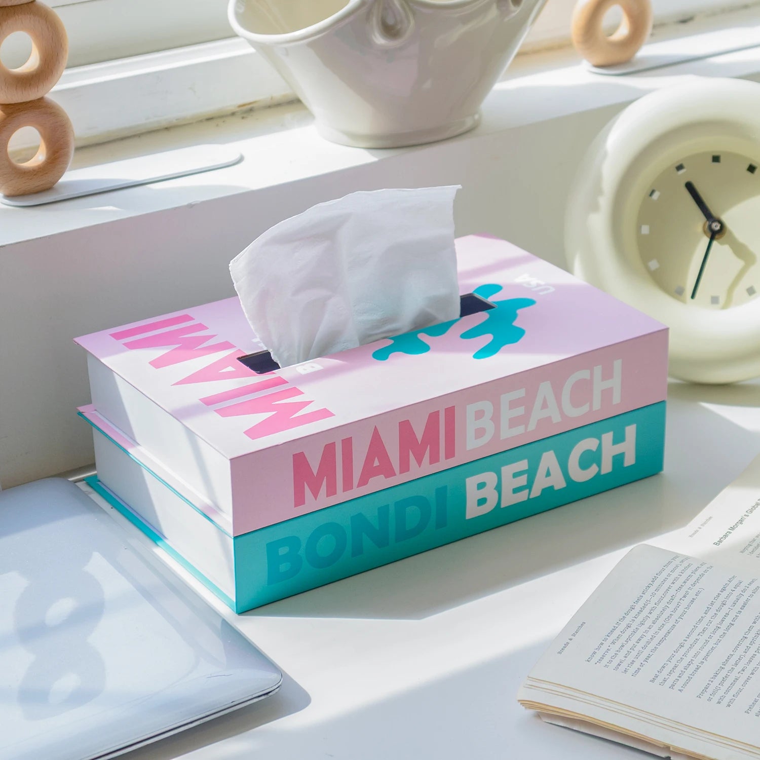 Luxury Book Style Tissue Box Napkin Holder Case Paper Box Container Fashion Hotel Storage Box Home Table Decoration Ornaments