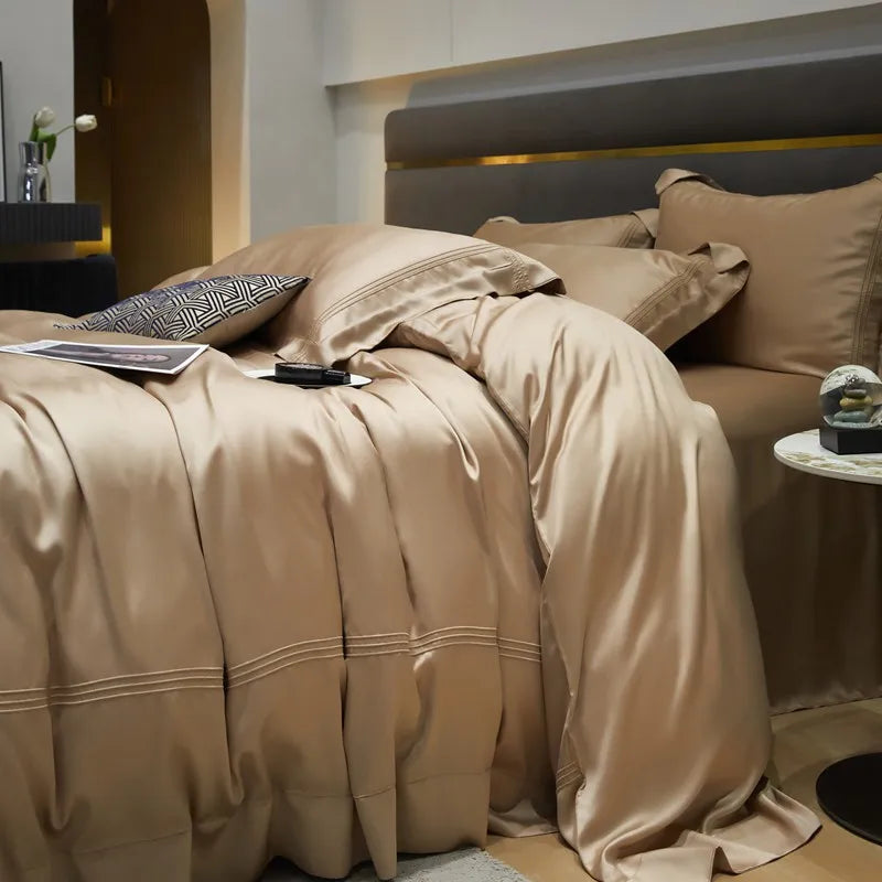 Premium Eucalyptus Lyocell Bedding Set – Cooling, Silky Soft Like Mulberry Silk