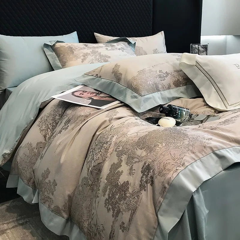 Premium Egyptian Cotton Jungle Print Bedding Set