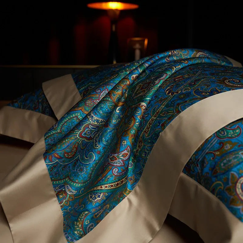 Oriental Vintage Exotic Bohemian Bedding Set - Soft 100% Egyptian Cotton