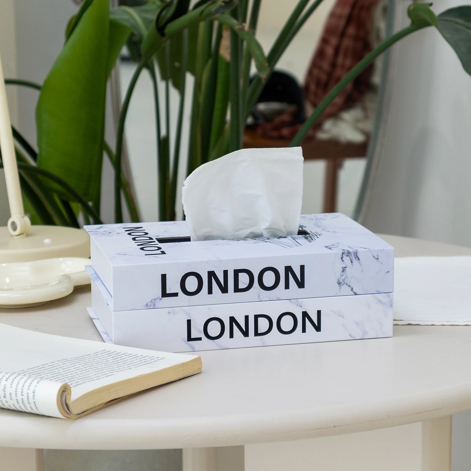 Luxury Book Style Tissue Box Napkin Holder Case Paper Box Container Fashion Hotel Storage Box Home Table Decoration Ornaments