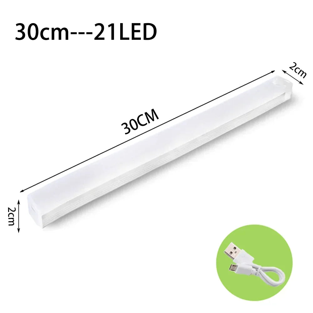 30CM LED Sensor Light Wireless LED Night Light Type C Rechargeable Light Cabinet Wardrobe Lamp Staircase Corridor for Kitchen