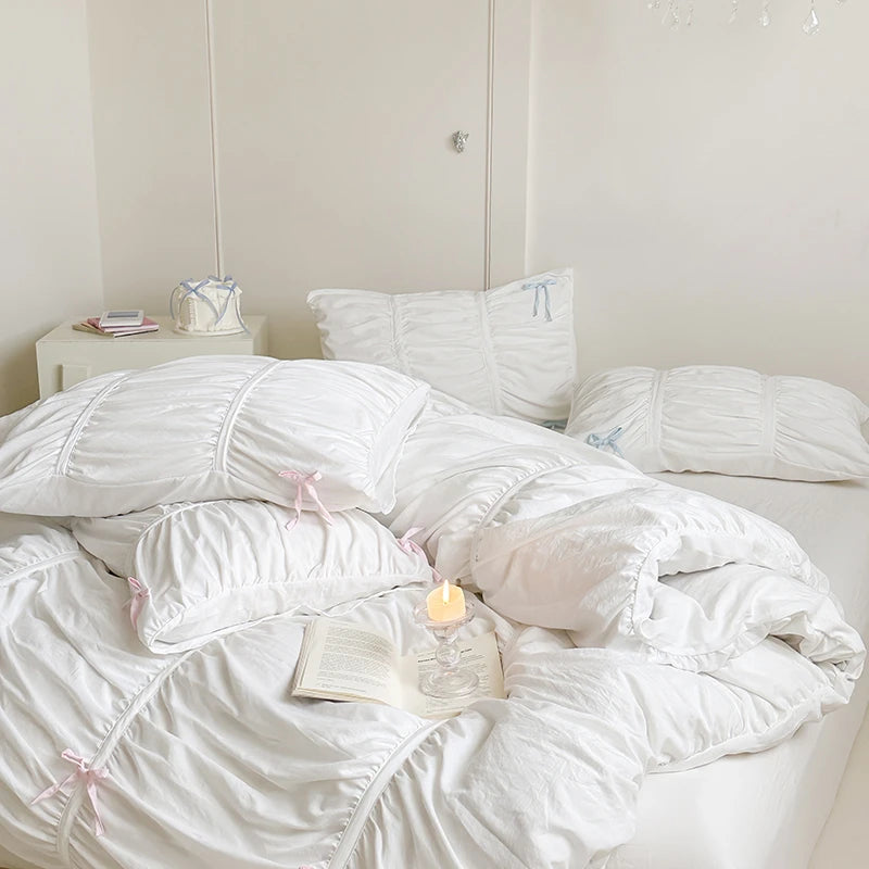 Ruffle Pleated Bedding Set