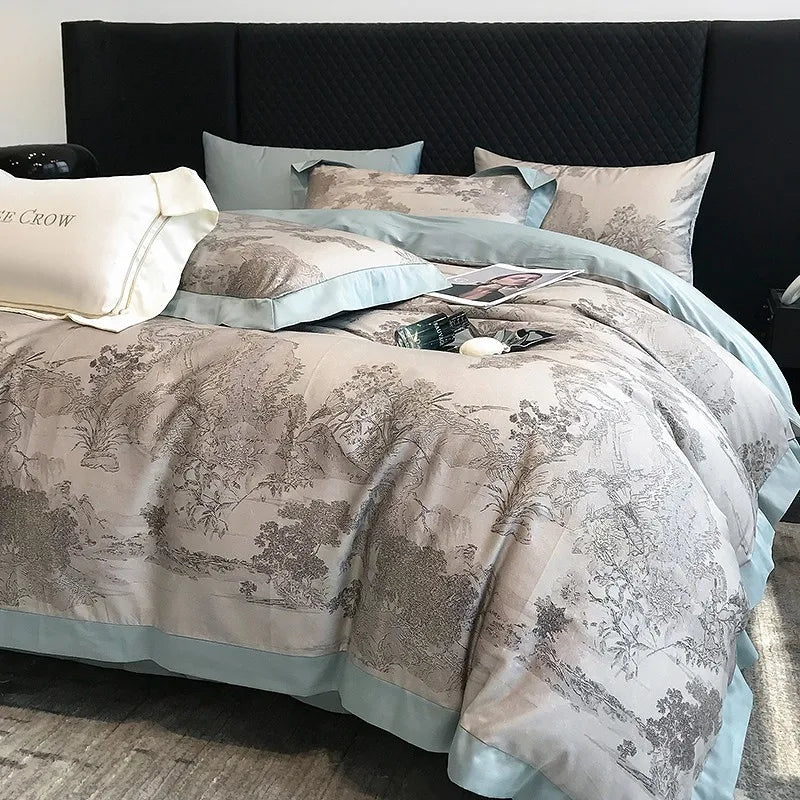 Premium Egyptian Cotton Jungle Print Bedding Set