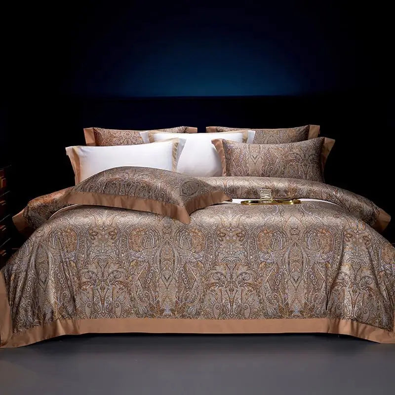 Oriental Vintage Exotic Bohemian Bedding Set - Soft 100% Egyptian Cotton