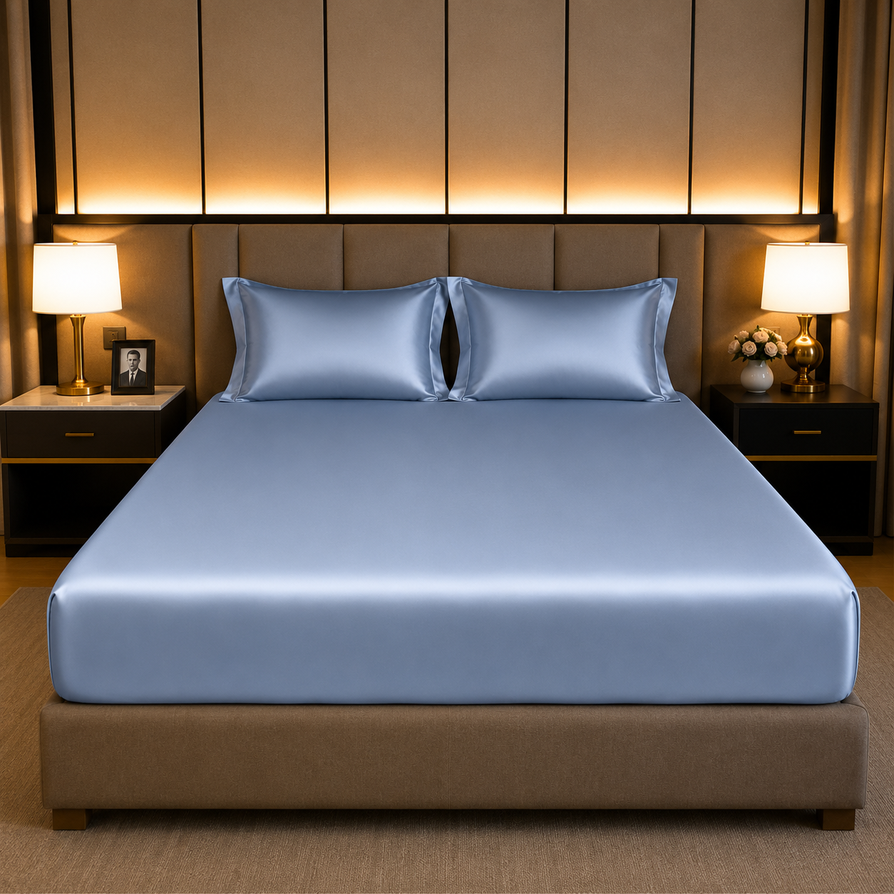 100% Egyptian Cotton Fitted Sheet - Cotton, Soft & Silky