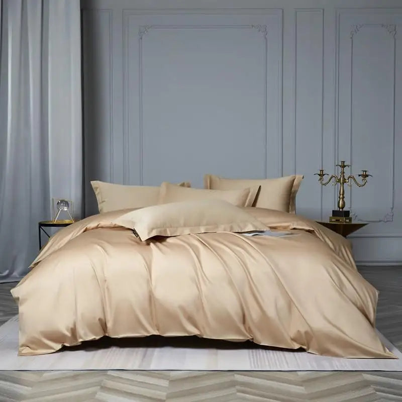 Premium Egyptian Cotton Soft & Silky Solid Color Bedding Set