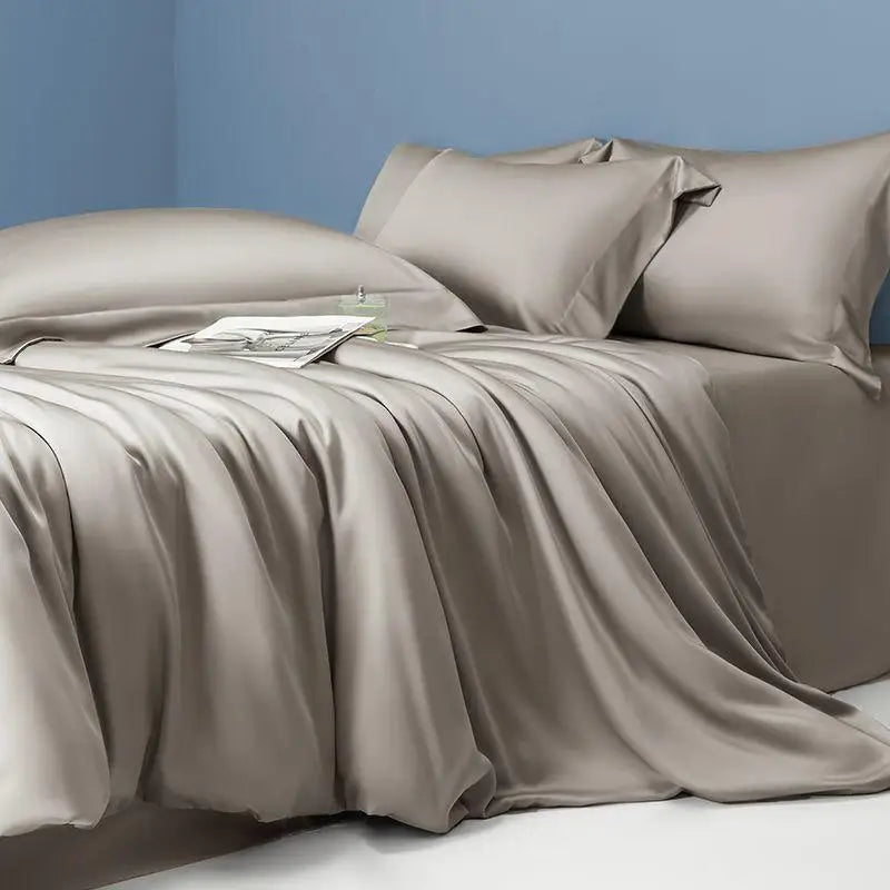 Premium Eucalyptus Lyocell Solid Color Bedding Set - Silky Soft & Cooling