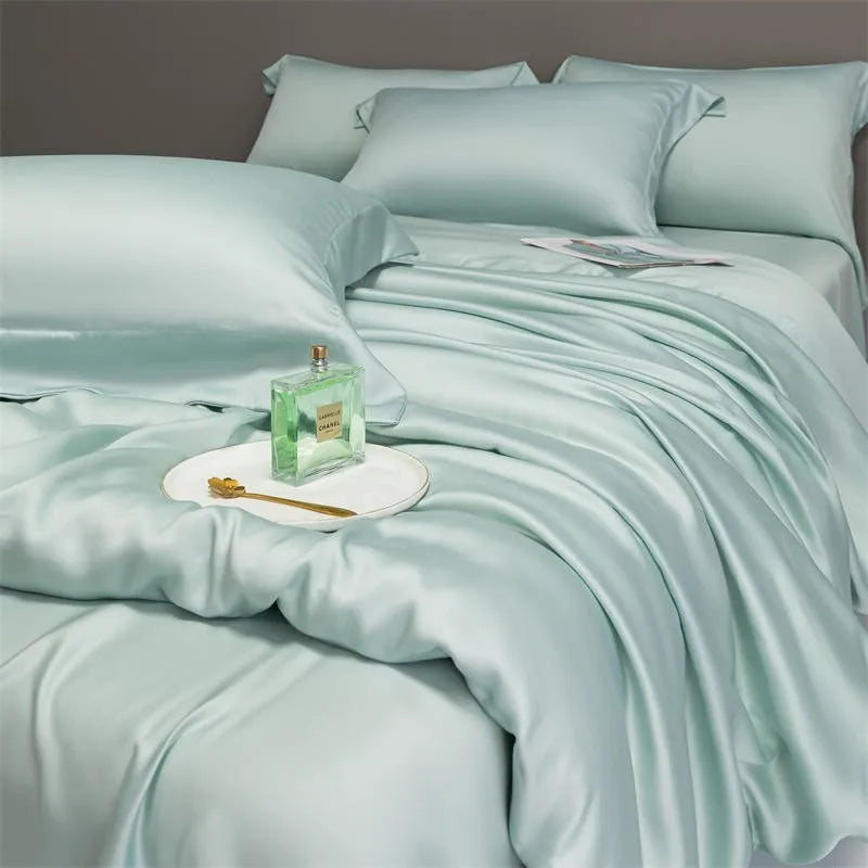 Premium Eucalyptus Lyocell Solid Color Bedding Set - Silky Soft & Cooling