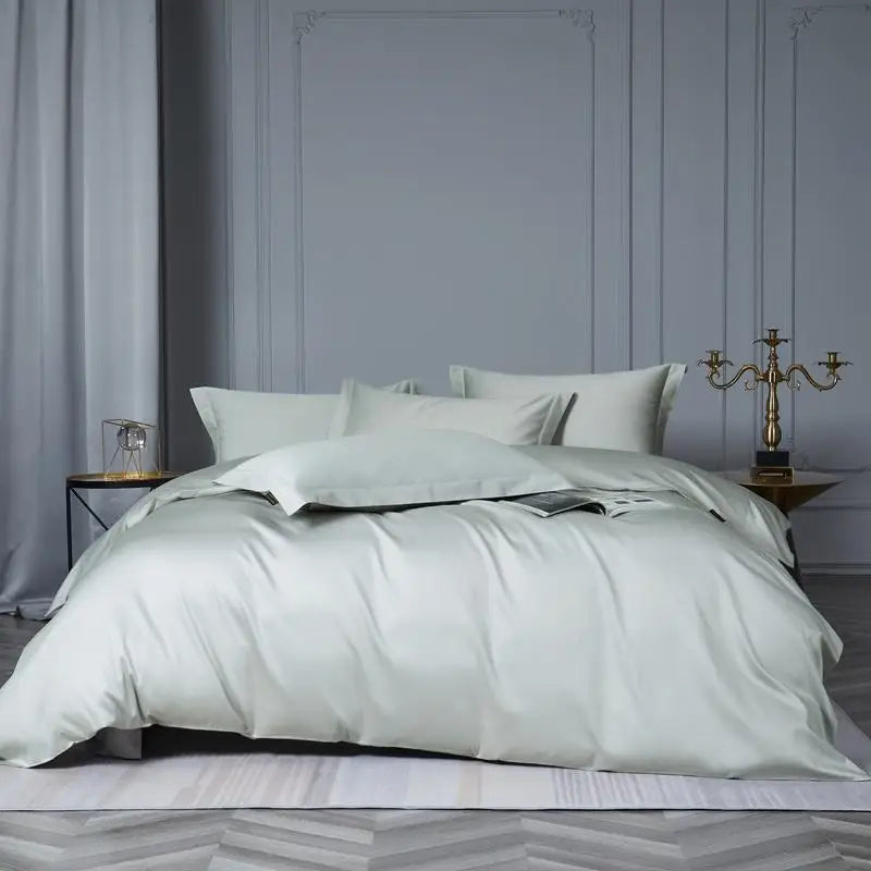 Silky Soft Egyptian Cotton Solid Color Bedding Set