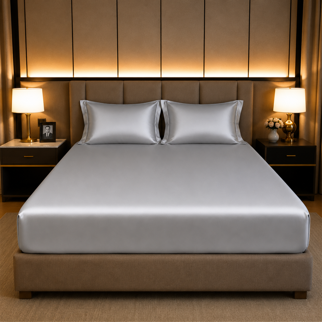 100% Egyptian Cotton Fitted Sheet - Cotton, Soft & Silky