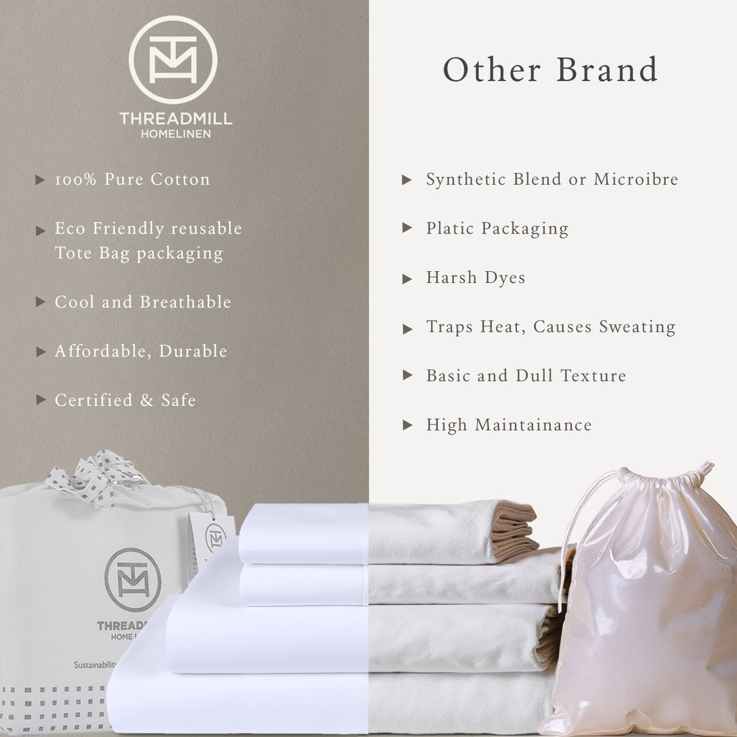 500 Thread Count Queen Size Sheets 4 Pc Luxury Cotton Bedding Set, Jacquard Floria Hotel White, Silky Smooth Sheets with 16" Elasticized Deep Pocket, 2 Pillowcases & Free Tote Bag