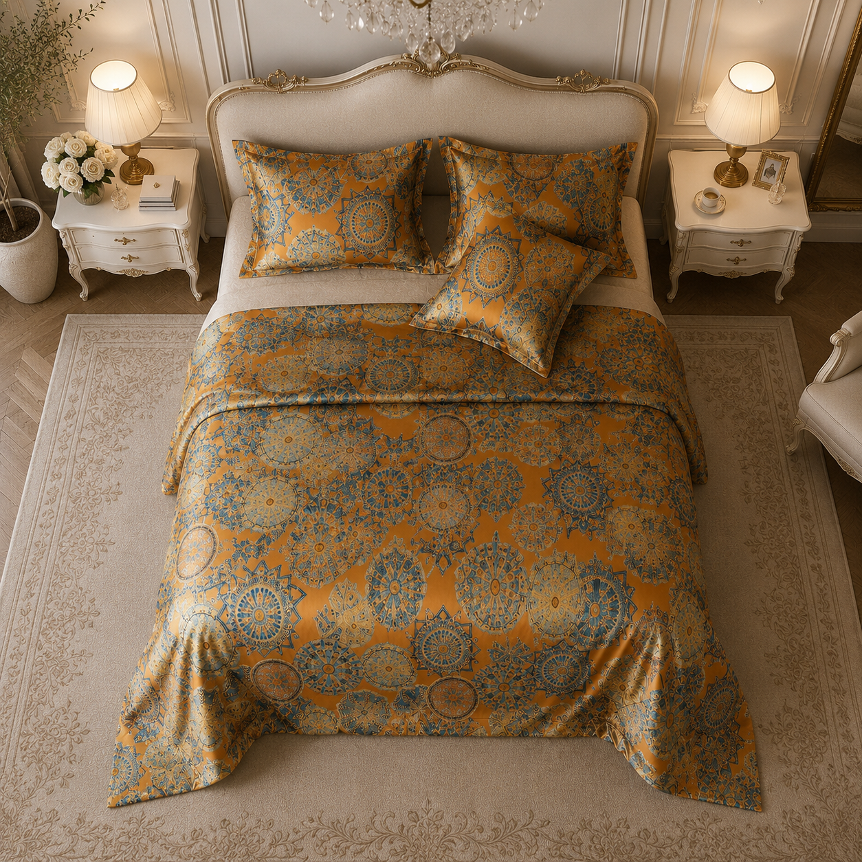 100% Mulberry Silk - Versailles Royale Bedding Set