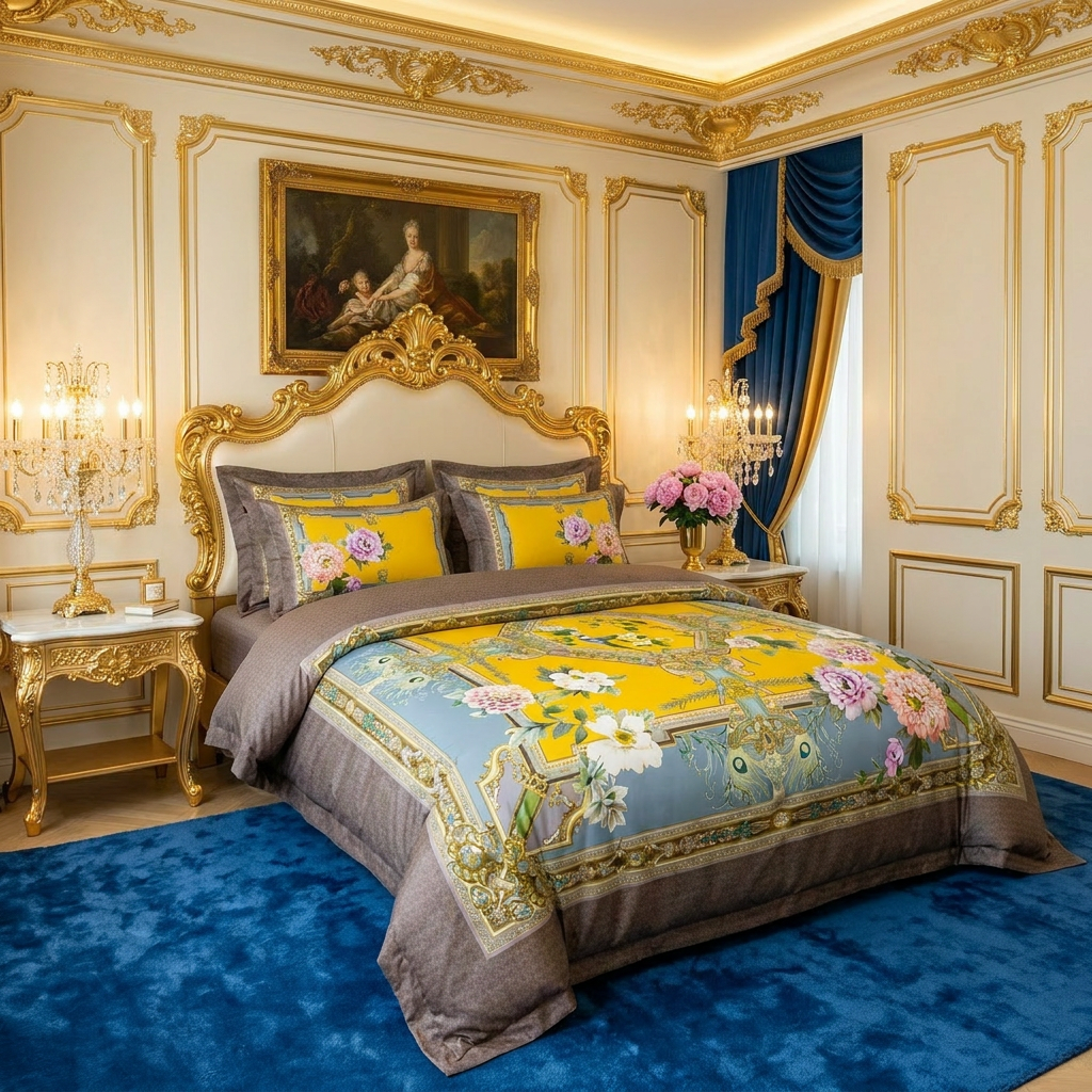 Artisan Design - Baroque Versailles Palace Royale Egyptian Cotton Bedding Set