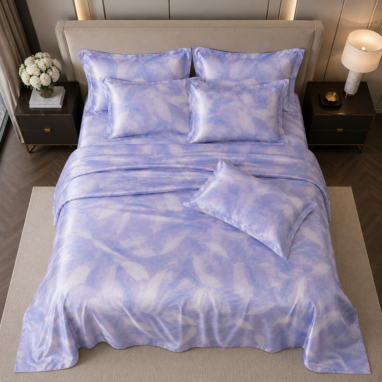 100% Mulberry Silk - Lavender Whisper Bedding Set
