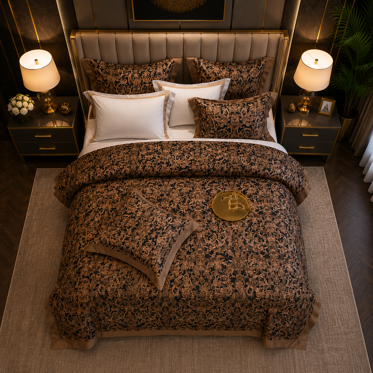 Oriental Vintage Exotic Bohemian - Imperial Noir Bedding Set