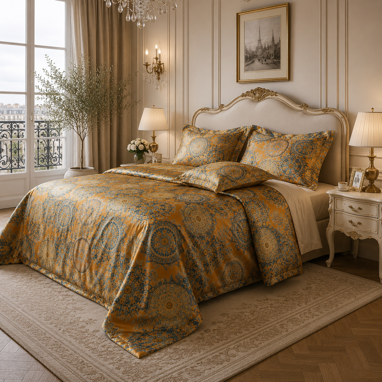 100% Mulberry Silk - Versailles Royale Bedding Set