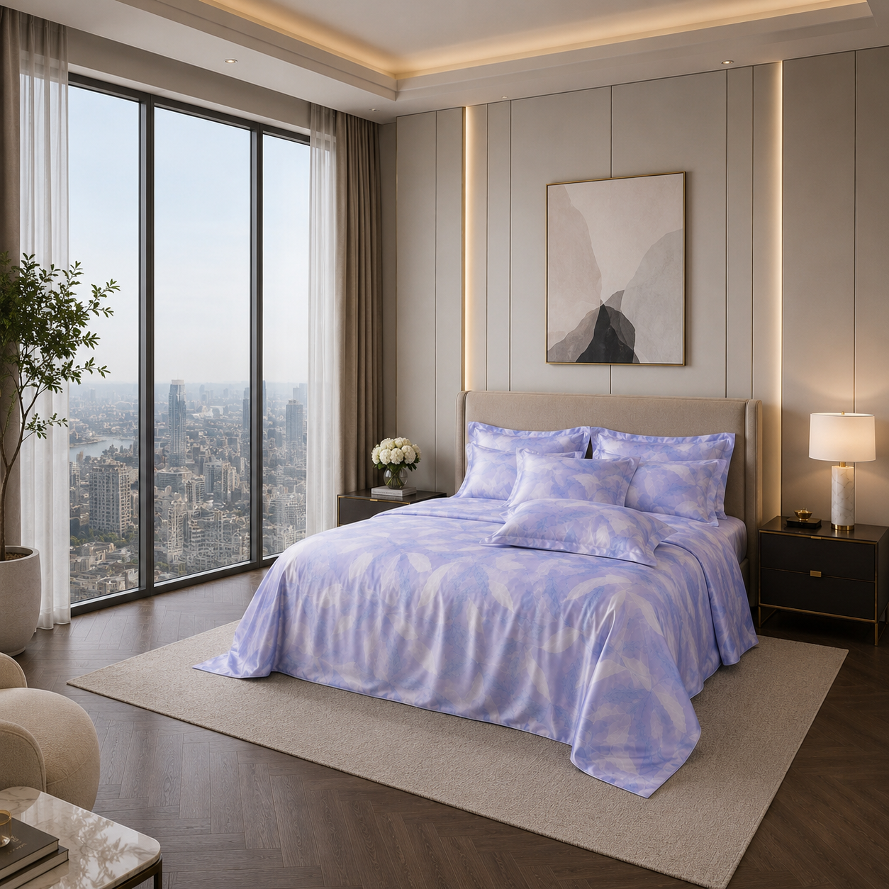 100% Mulberry Silk - Lavender Whisper Bedding Set