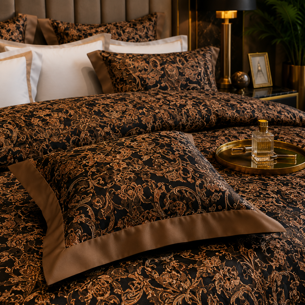 Oriental Vintage Exotic Bohemian - Imperial Noir Bedding Set