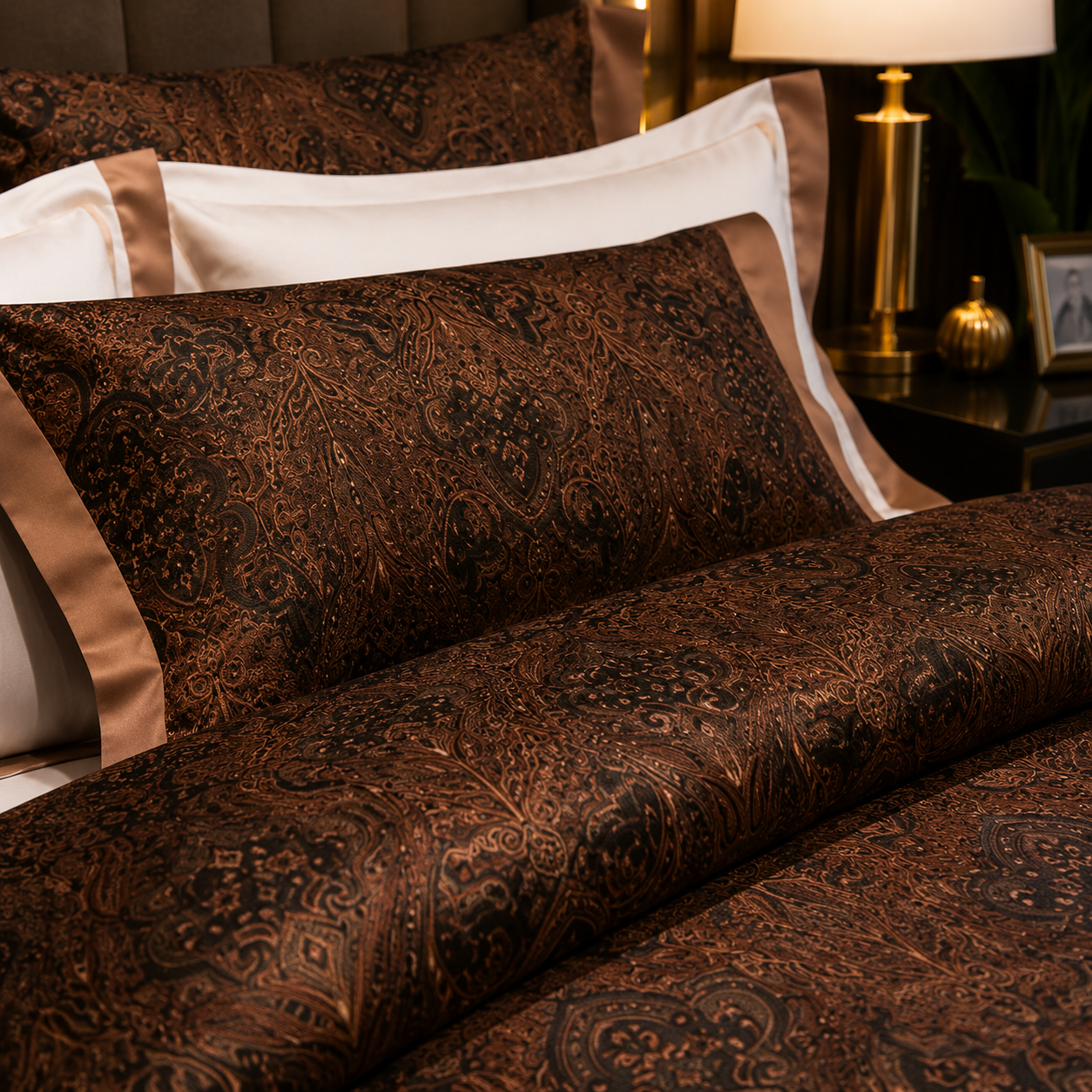Oriental Vintage Exotic Bohemian - Imperial Mocha Bedding Set