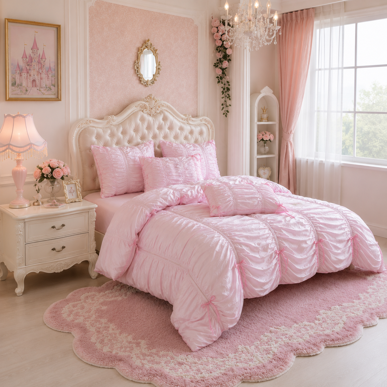The Enchanted Princess Chamber - Pink Bedding Set