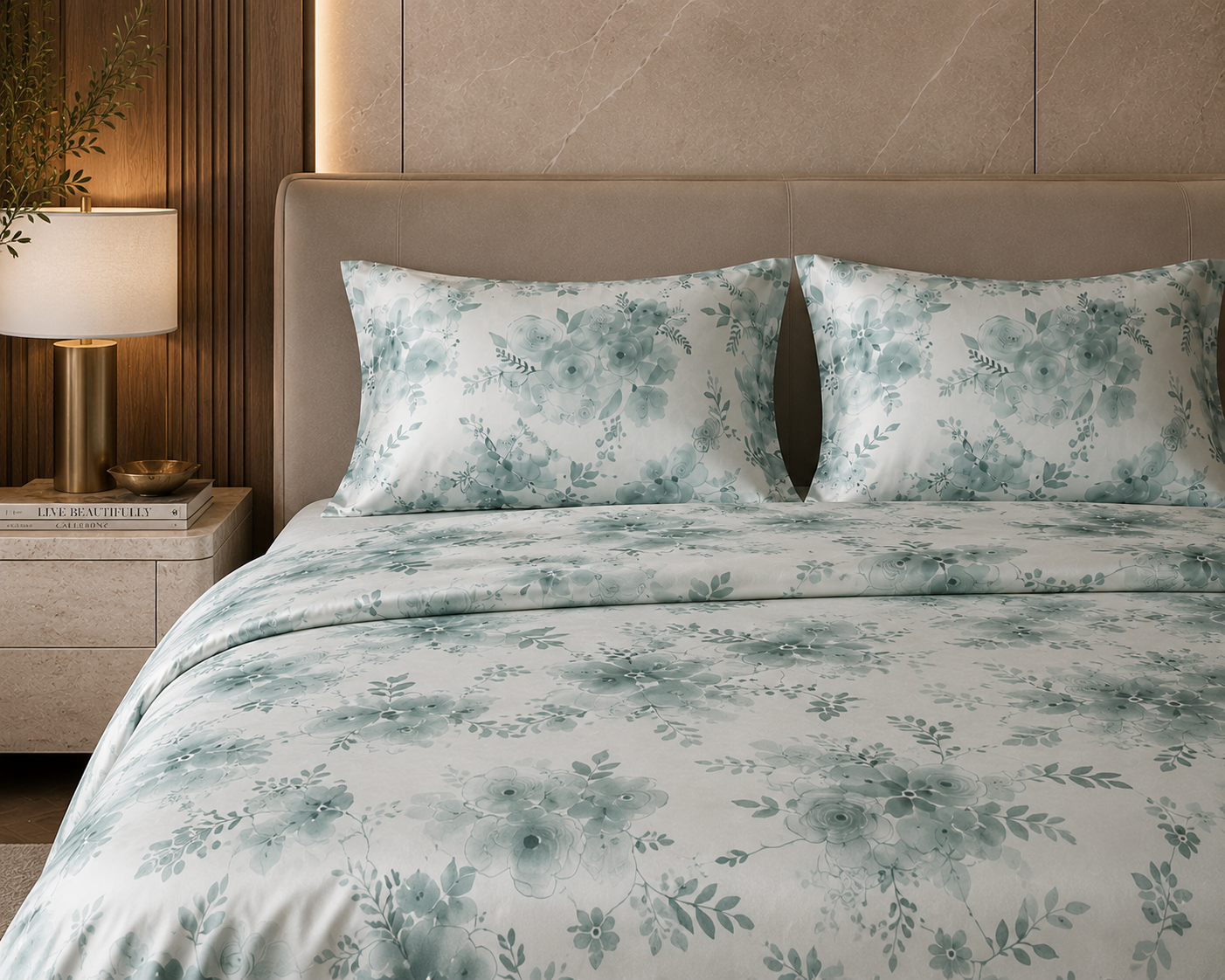100% Mulberry Silk - Serenity Bloom Bedding Set