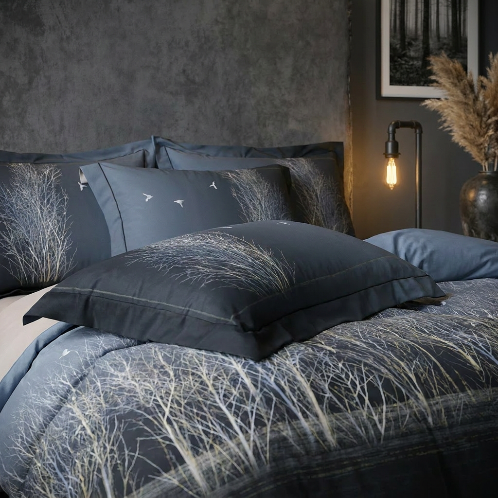 Artisan Design - Dark Forest Nordic Wilderness Egyptian Cotton Bedding Set