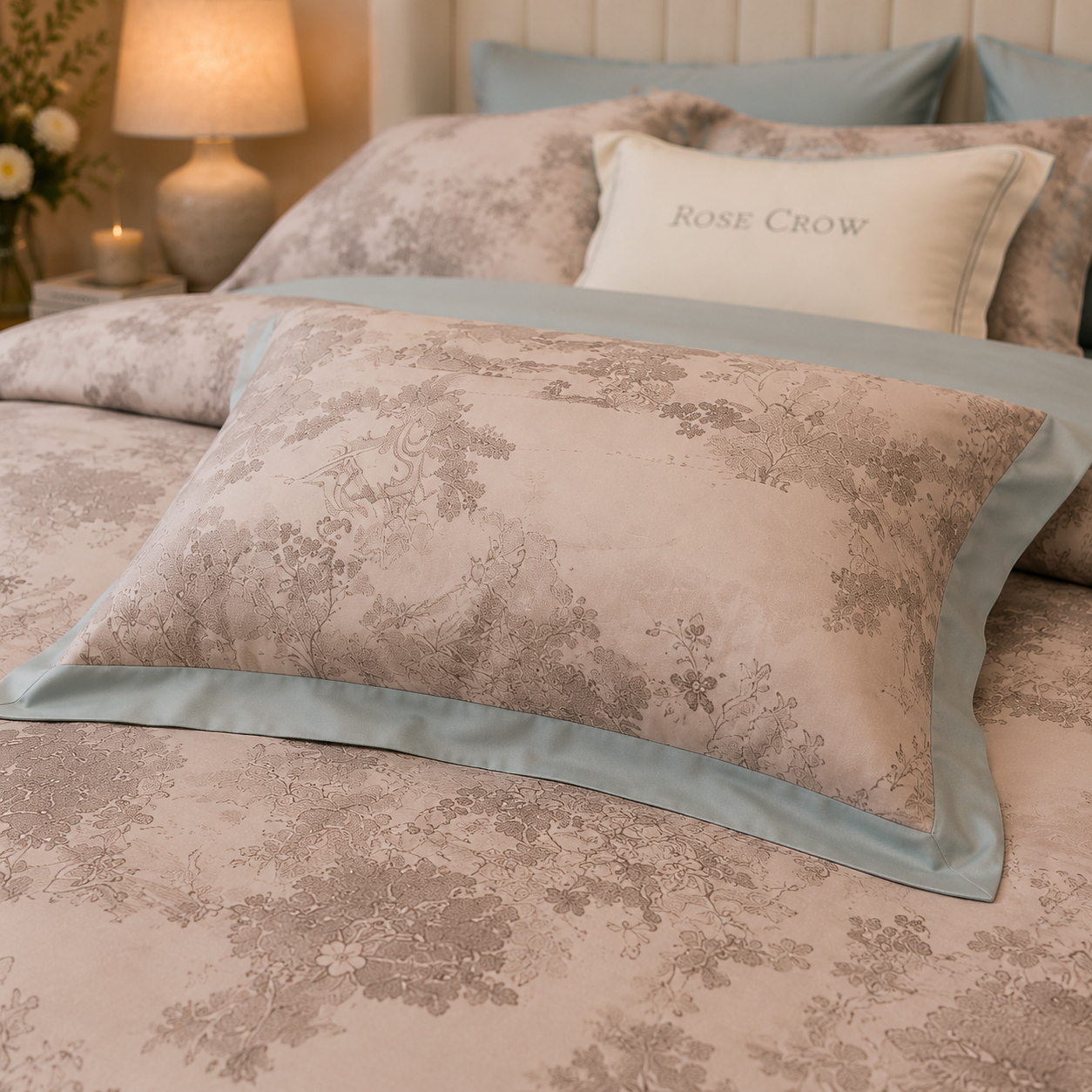 Luxury Floral - Rose Crown Bedding Set