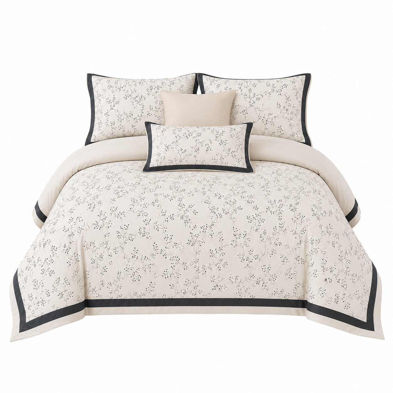 Cooling Eucalyptus Lyocell - French Garden Floral Print Bedding Set