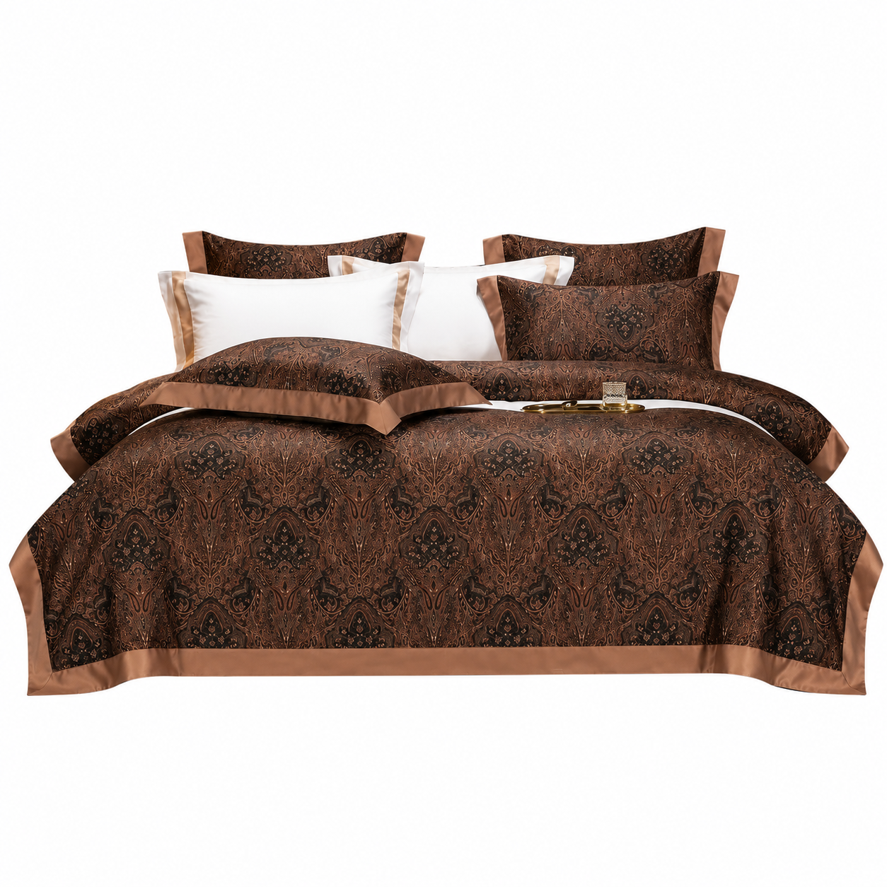 Oriental Vintage Exotic Bohemian - Imperial Mocha Bedding Set