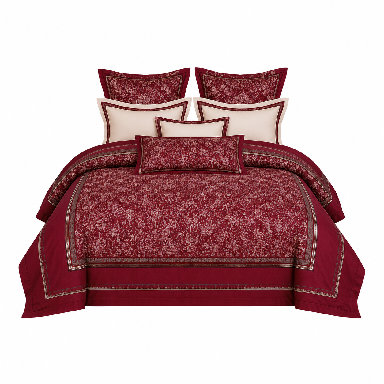 Oriental Vintage Exotic Bohemian - Crimson Majesty Bedding Set